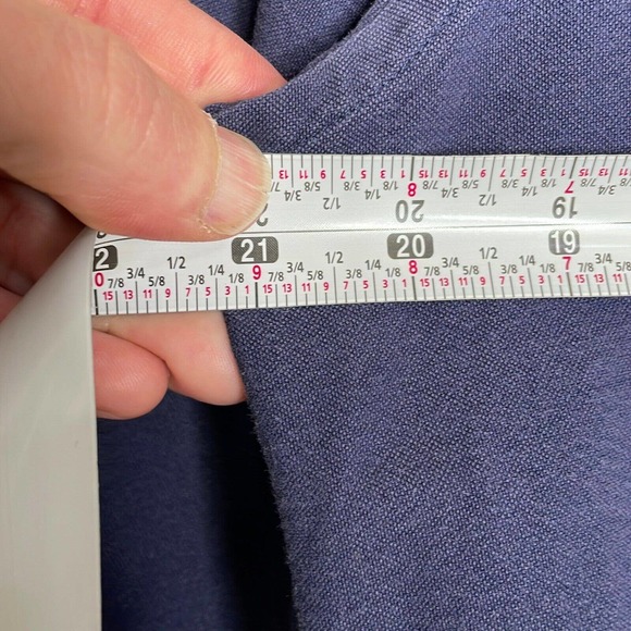 Raging Bull Medium Mens Navy Blue Cotton Long Sleeve Collared Button Up Shirt - Picture 9 of 10